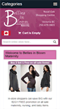 Mobile Screenshot of belliesinbloommaternity.com